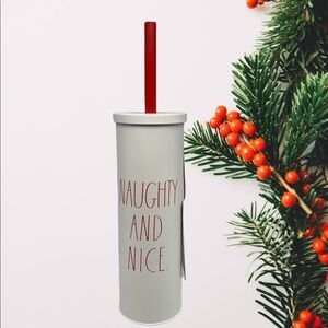 Rae Dunn NAUGHTY AND NICE Toilet Brush and Holder